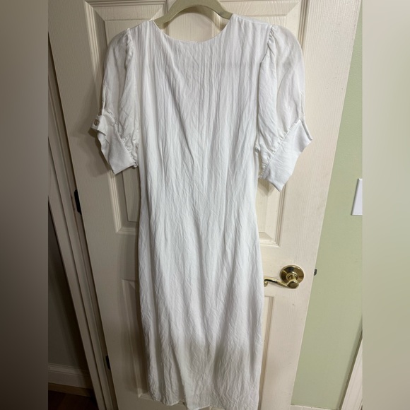 NWT, Accent Prone white button down dress, size M - Picture 9 of 9